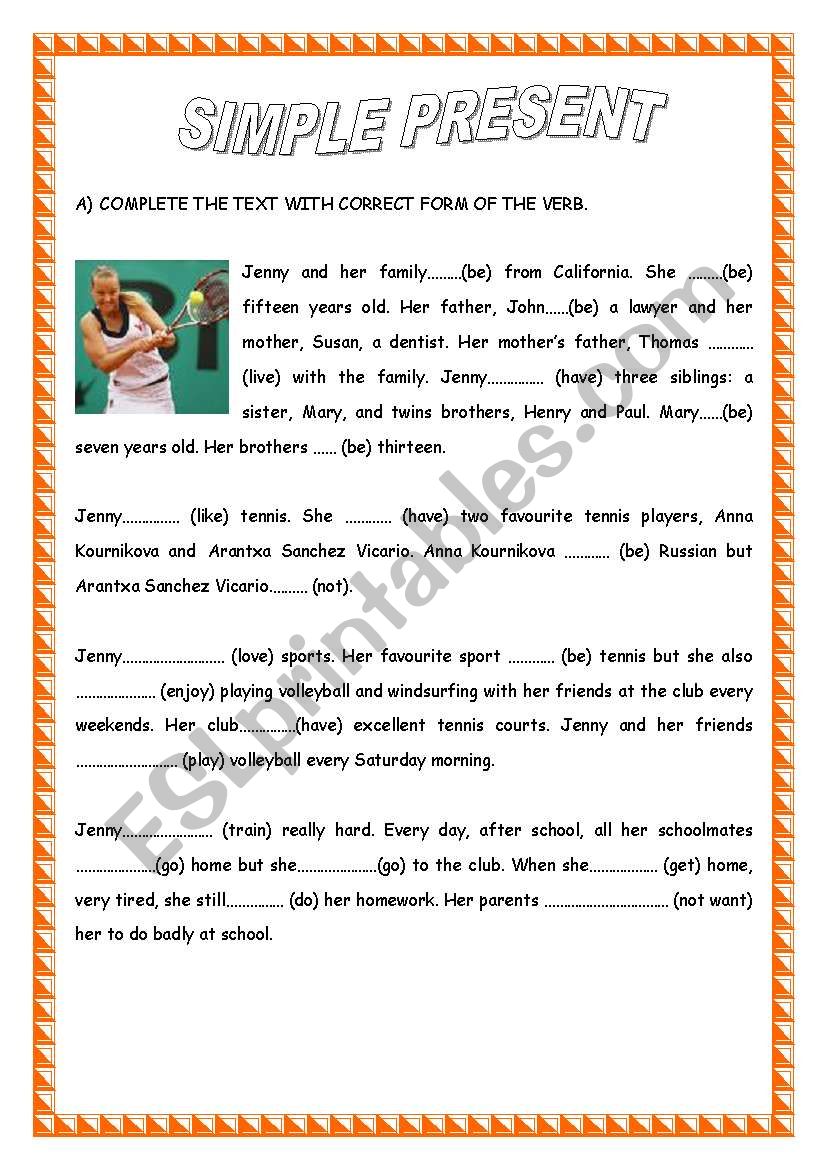 simple reading comprehension worksheet