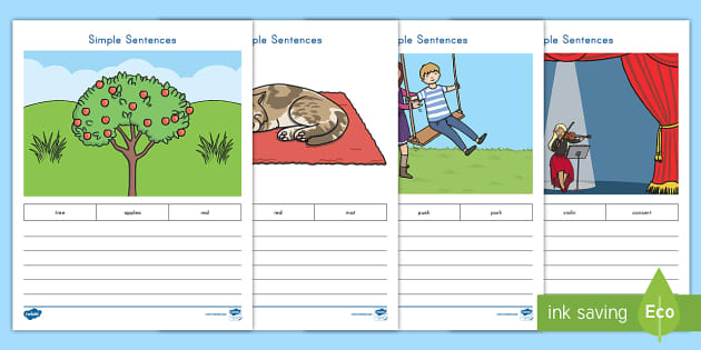 Creating Simple Sentences Activity (teacher made) - Twinkl