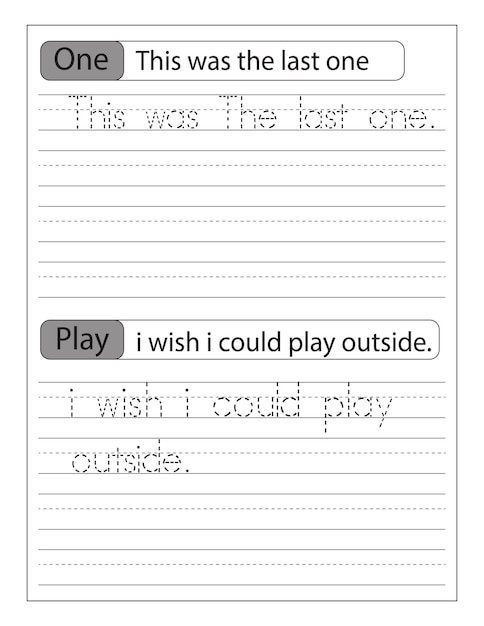 Premium Vector | Writing The Simple Sentences Alphabet Activity ...