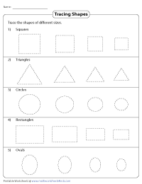 Shapes Worksheets for Kindergarten