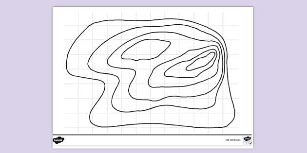 simple topographic map worksheet