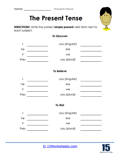 Present Tense Worksheets - 15 Worksheets Library