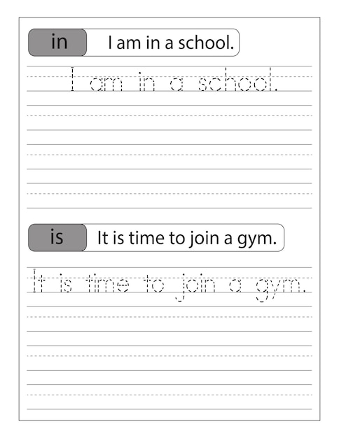 Premium Vector | Writing The Simple Sentences Alphabet Activity ...