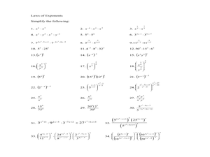 Law of Exponents Lesson Plans &  Worksheets | Lesson Planet