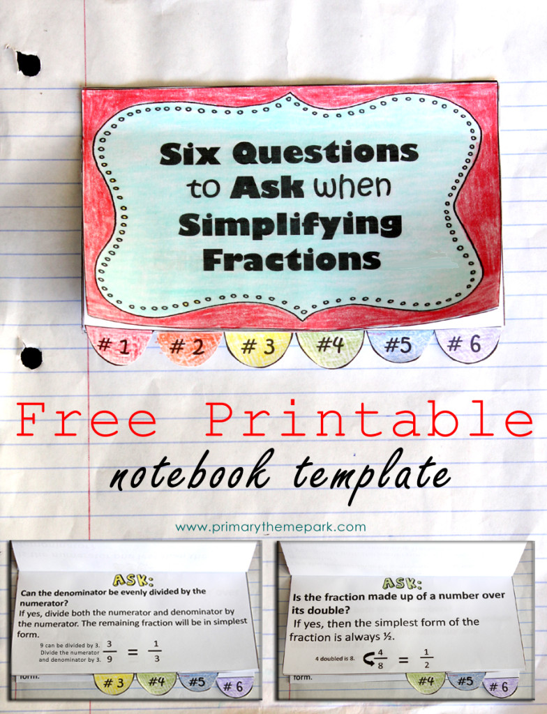 simplifying fractions worksheet free