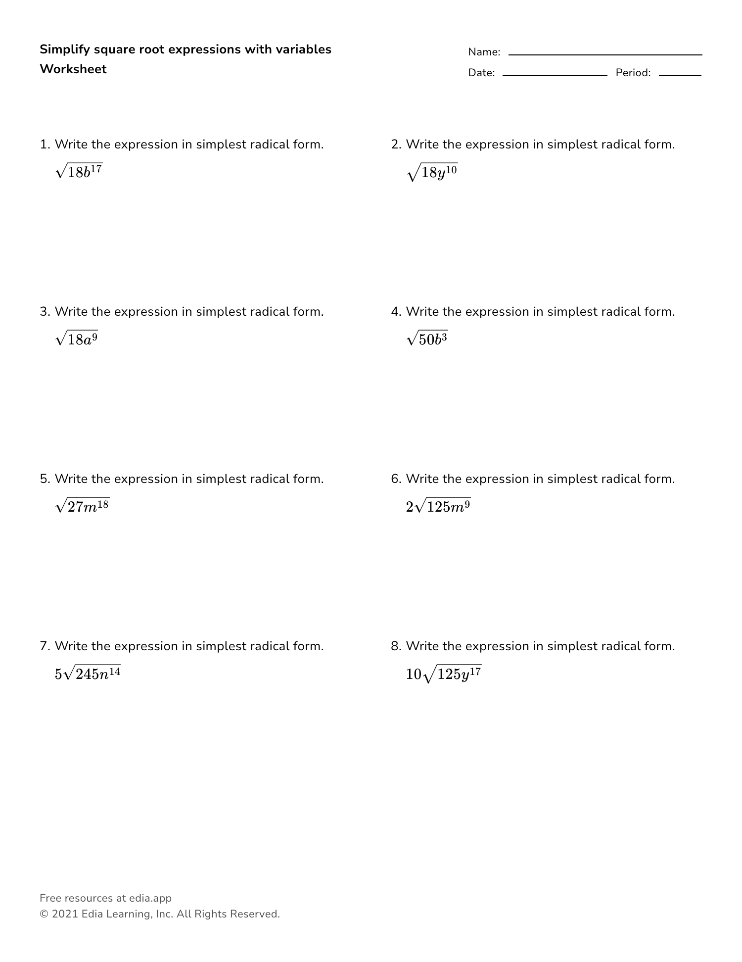Edia | Free math homework in minutes