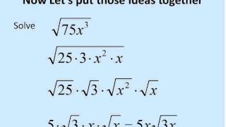 Square Roots with Variables (Simplifying Math) - YouTube