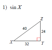 sine cosine tangent worksheet