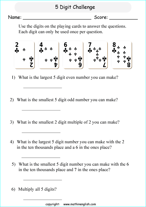 singapore math 5th grade worksheet