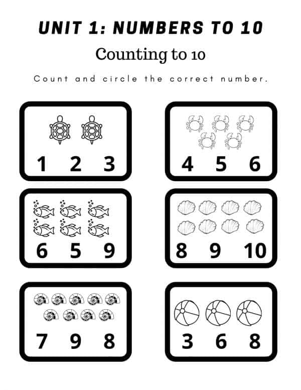 Printable Worksheets - Kindergarten Book 1