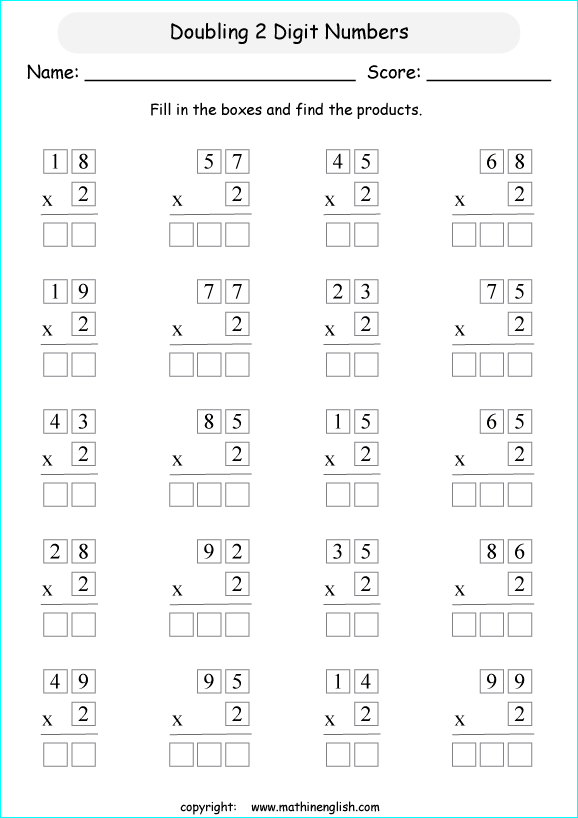 singapore maths worksheet