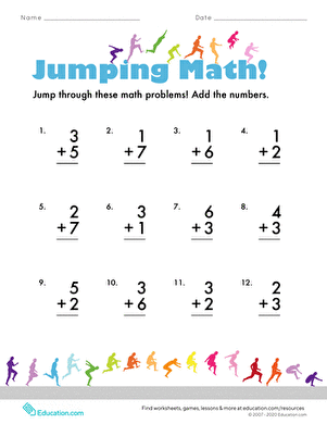 Single-Digit Addition | Interactive Worksheet 