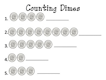 single coin coin counting worksheet