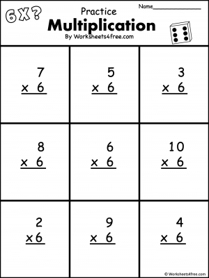 Multiplication - 1 Digit - Worksheets4Free - Free Worksheets