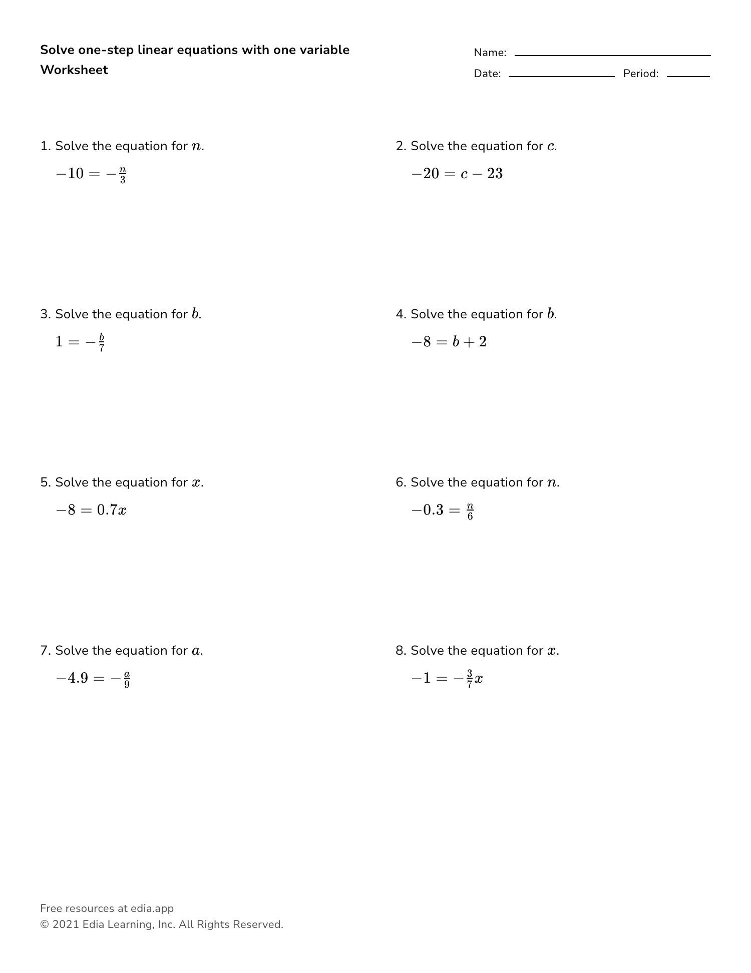 Edia | Free math homework in minutes