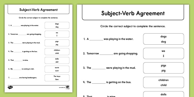 singular and plural verbs worksheet for grade 2