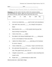 Singular and Plural Verbs Lesson Plans &  Worksheets