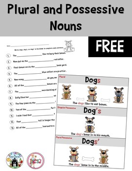 singular possessive worksheet