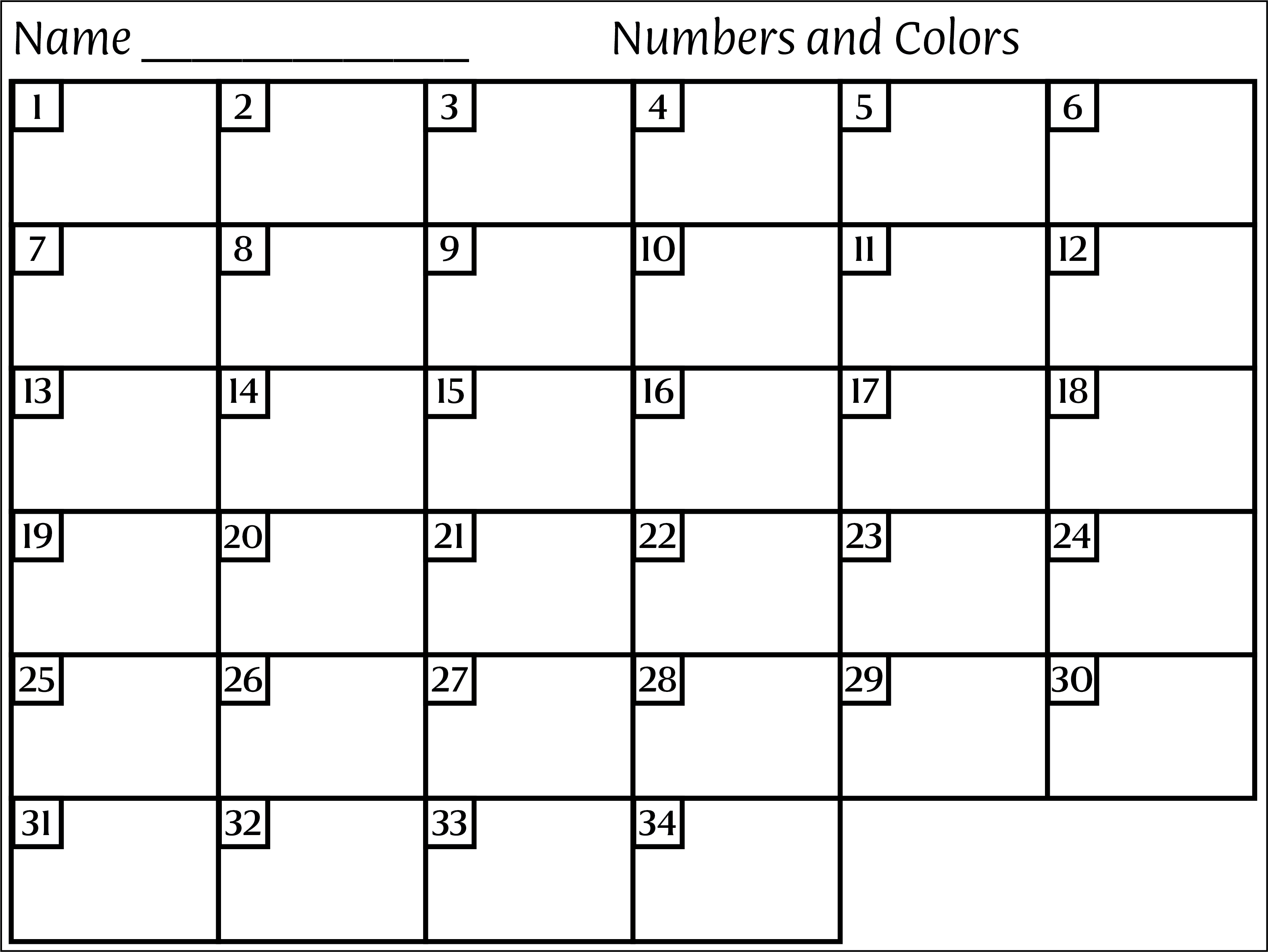 sino korean number worksheet
