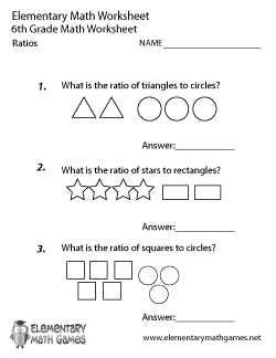 Sixth Grade Math Worksheets
