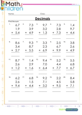 6th grade math worksheets | grade 6 math worksheets pdf
