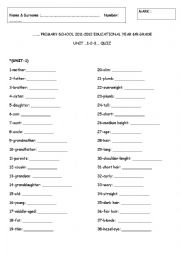 sixth grade vocabulary worksheet