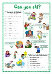 Ski worksheets