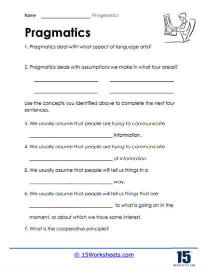 Pragmatics Worksheets - 15 Worksheets Library