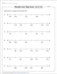 Skip Counting Worksheets