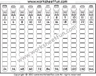 Skip Counting Worksheets / FREE Printable Worksheets - Worksheetfun