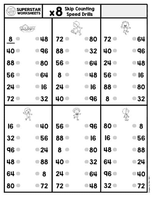 Skip Counting Speed Drills -Worksheets Library