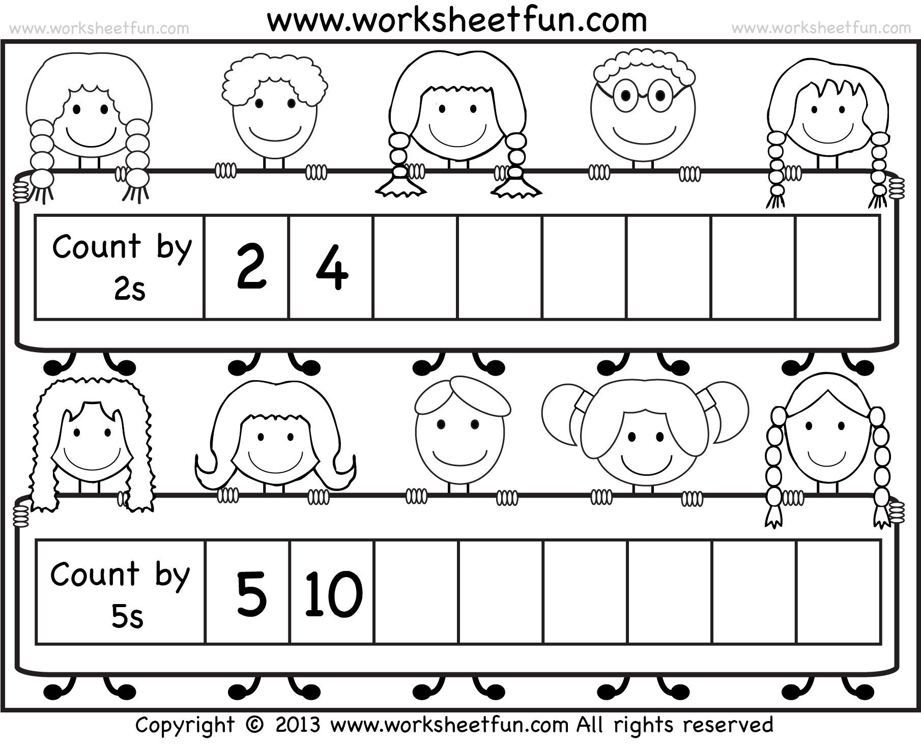 Skip Counting by 2 and 5 - Worksheet / FREE Printable Worksheets ...