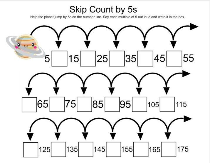 Math Skip Counting Worksheets - My Boys and Their Toys
