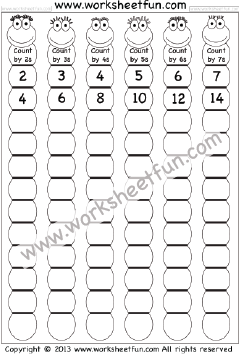 Skip Counting Worksheets / FREE Printable Worksheets - Worksheetfun