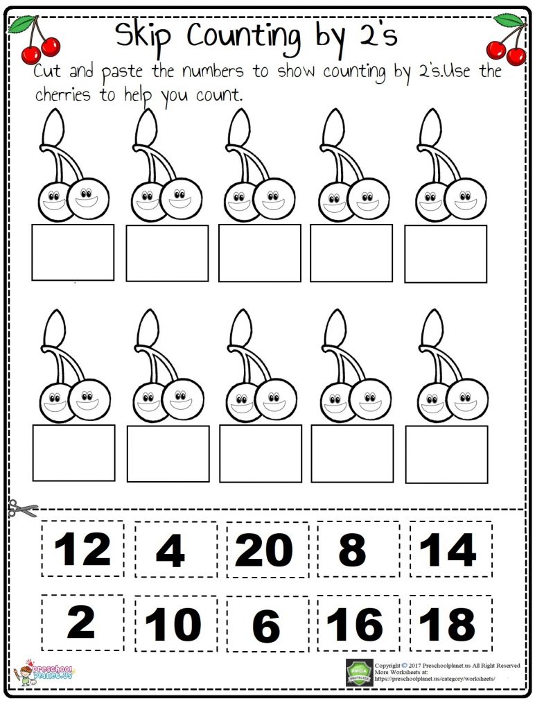 Skip Counting By 2s Worksheet - Preschoolplanet