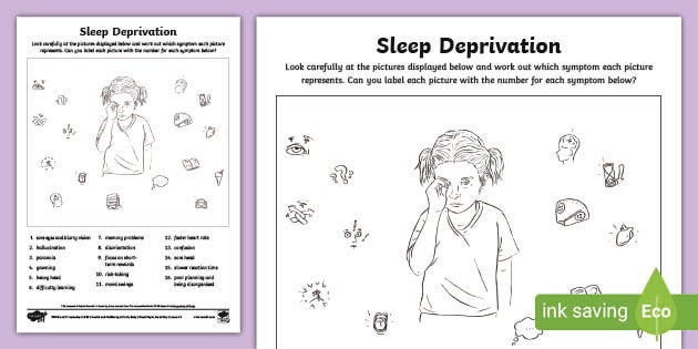 Sleep Deprivation Activity Sheet | Health Education | PSHE