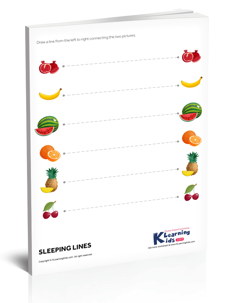 Sleeping Lines - Trace Left to Right - KLearningKids.com - Worksheets ...