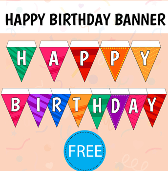 small printable happy birthday banner