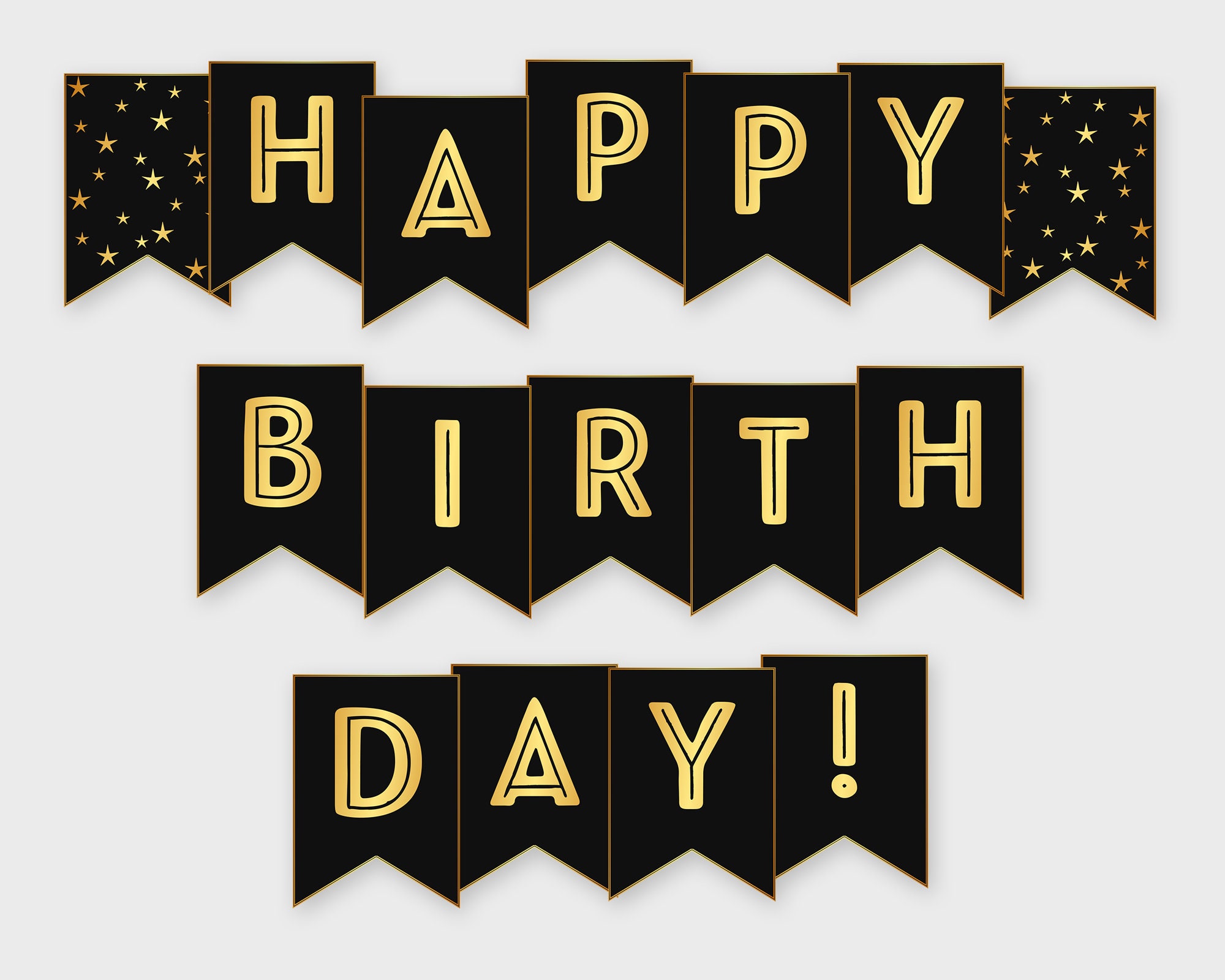 small printable happy birthday banner