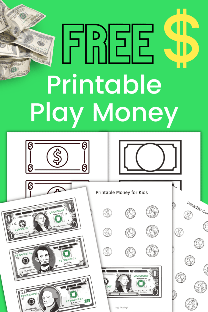 small printable play money