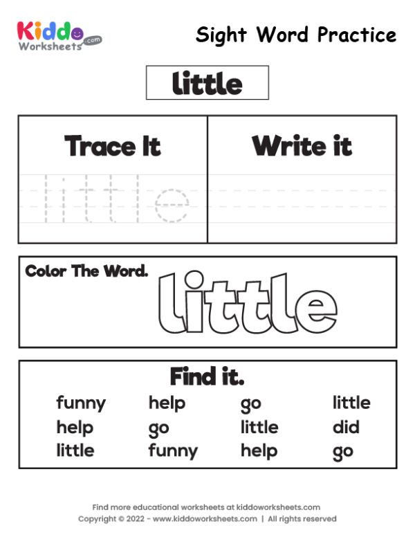 Say, Trace and Write -all Words | All Kids Network