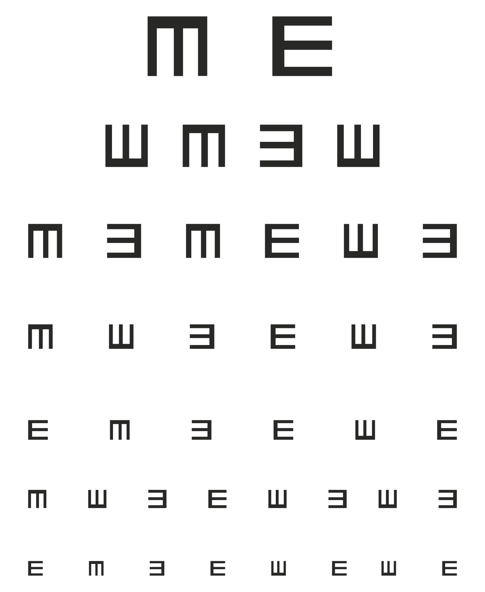 6m-snellen-vision-chart-worksheets-library for Free Printable Snellen Eye Chart 6M Snellen Vision Chart - Worksheets Library for Free Printable Snellen Eye Chart