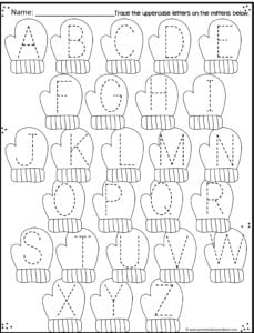 snow worksheet kindergarten