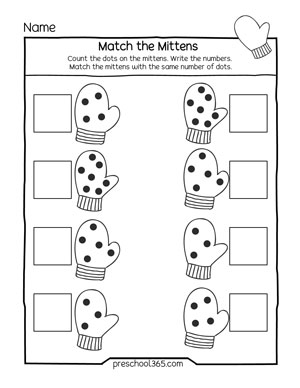 snow worksheet kindergarten