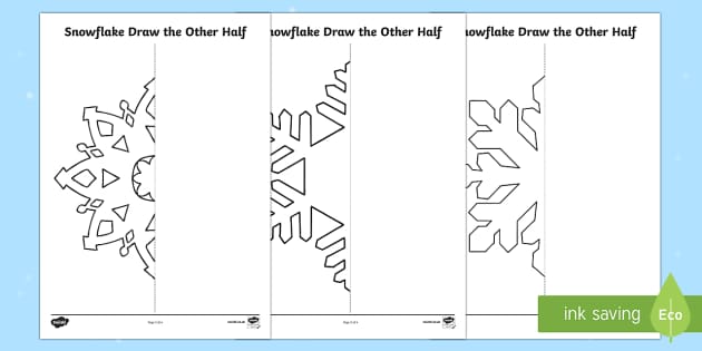 snowflake symmetry worksheet