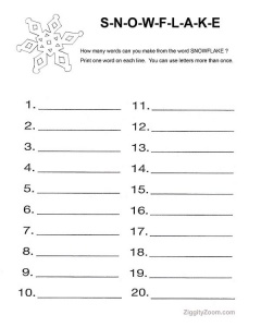 Drawing snowflakes Worksheet | Printable PDF Worksheets