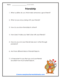 Social Skills Worksheets