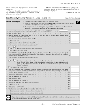 Fillable Social Security Benefits Worksheet - Fill and Sign ...