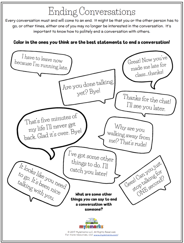 social skills for kindergarteners worksheet