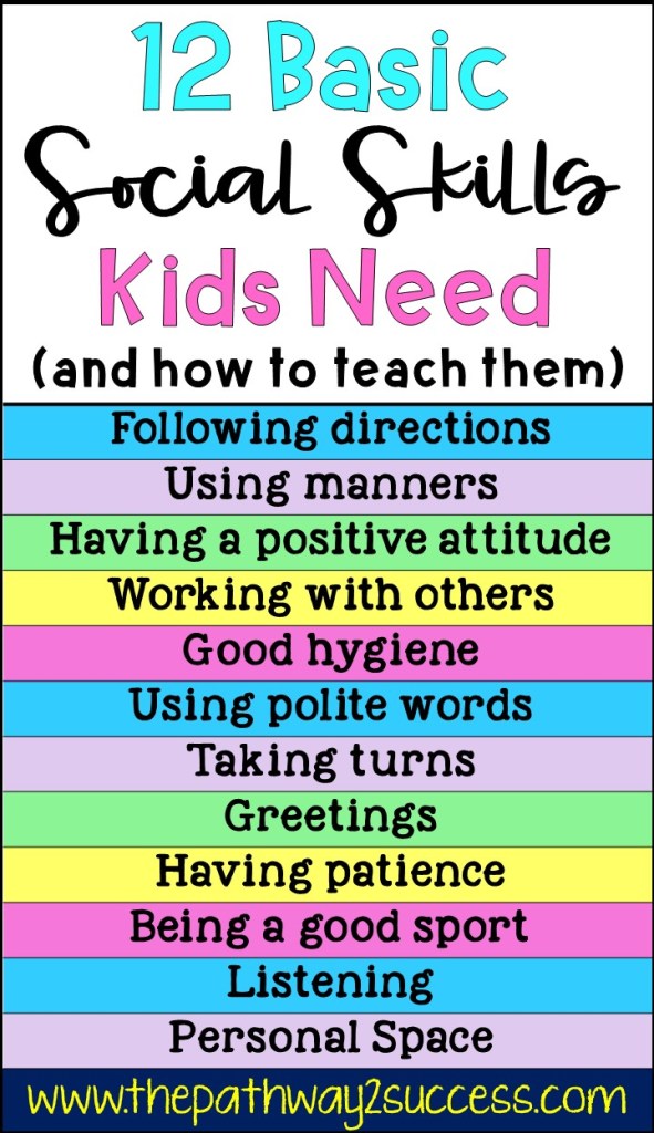 12 Basic Social Skills Kids Need - The Pathway 2 Success